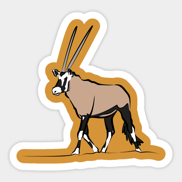 Oryx Sticker by fuzzytapir